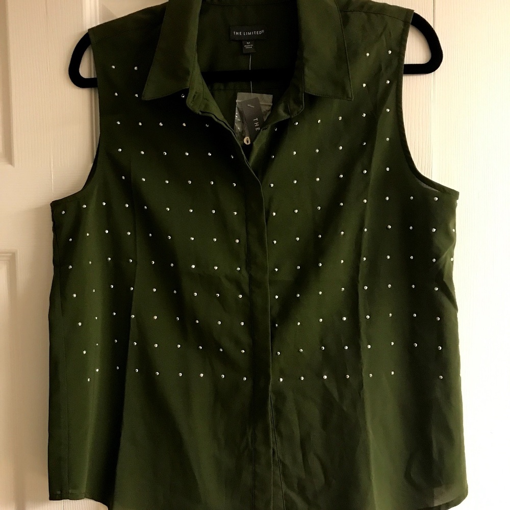 The Limited Women’s size M Olive Green Blouse